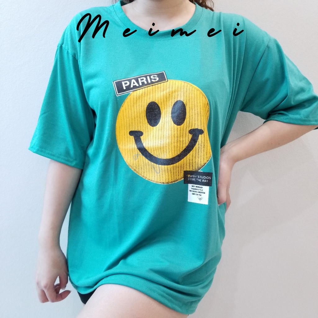 Áo thun cotton mịn in hình Áo cộc tay nữ Meimei A009