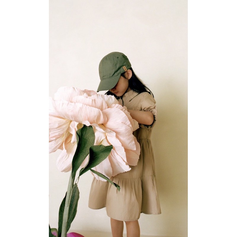 Váy nâu tay bồng Zara