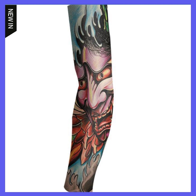 Găng Tay Nylon Co Giãn Chống Nắng Chống Tia Uv Khi Xăm Hình Phong Cách Halloween