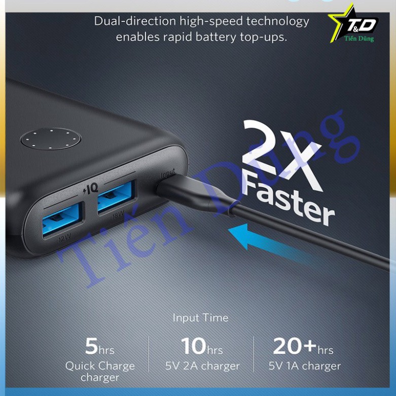 Pin sạc dự phòng Anker PowerCore Select 20000mAh - Pin Anker A1363 sạc nhanh 18W tiêu chầu QC3.0 ♥️♥️