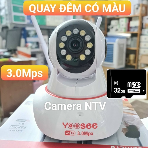 [ GIÁ SẬP SÀN ] CAMERA YOOSEE 3 RÂU HD1080 - 2.0Mps - QUAY ĐÊM CÓ MÀU KHI BẬT LED CHIẾU SÁNG