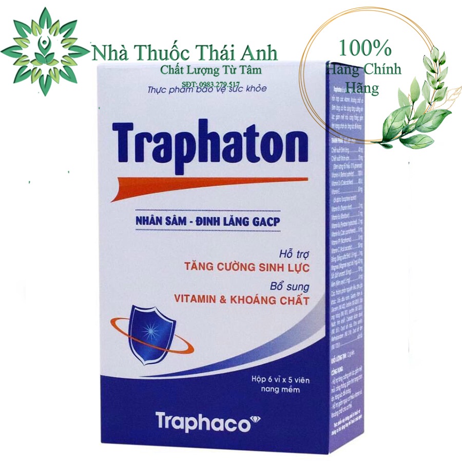 Bổ Sung Vitamin Tổng Hợp Và Nhân Sâm Traphaton Đinh Lăng Traphaton