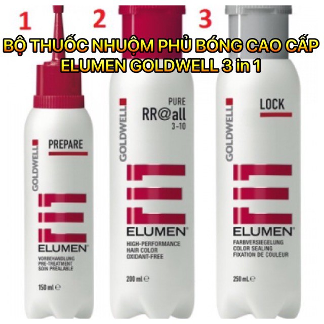 Combo thuốc nhuộm phủ bóng Elumen Goldwell