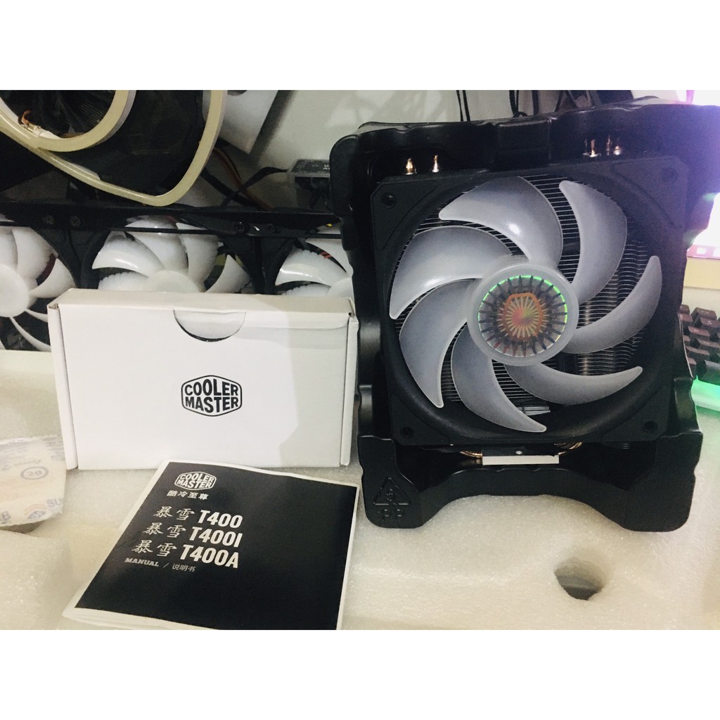 CoolerMaster T400i Thế hệ mới - Tản nhiệt khí CPU - MasterFan (Full Box)