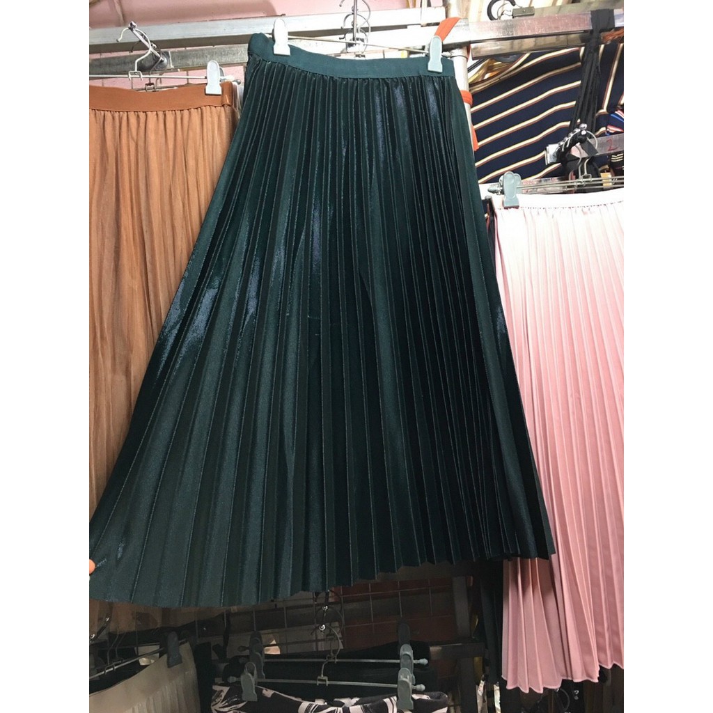 Chân váy xòe xếp ly nhũ loại 1 chất đẹp | BigBuy360 - bigbuy360.vn