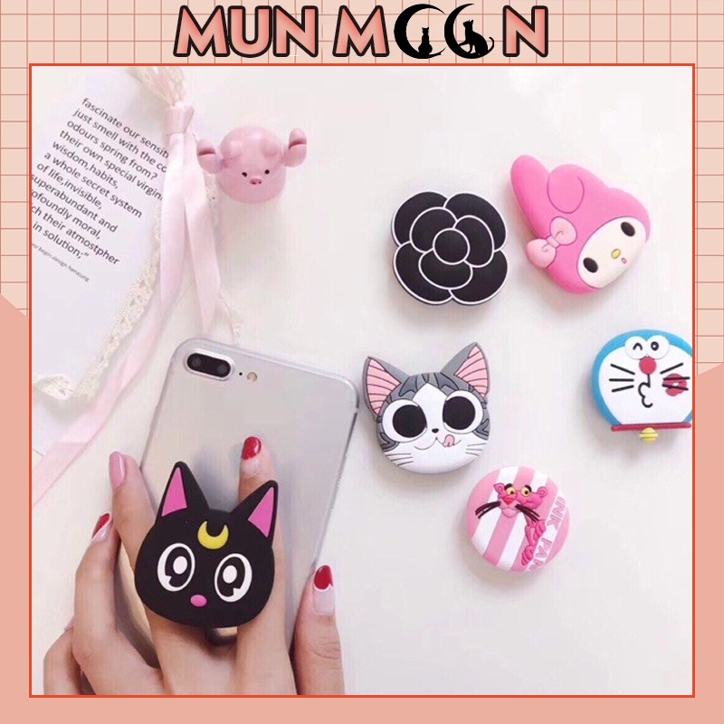 Giá Đỡ Điện Thoại - Cầm Tay - Iring - POP  giữ điện thoại tránh mỏi tay, rơi vỡ, va đập/Max