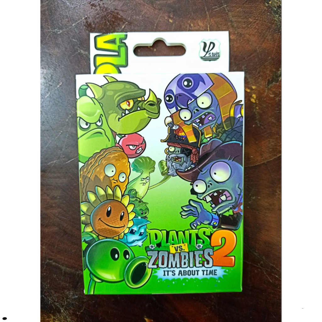 (PLANTS VS ZOMBIES) Bộ Bài Tây 54 Lá PLANTT VS ZOMBIE MÀU XANH in hình anime mange độc đáo giấy bìa bóng cứng in 2 mặt