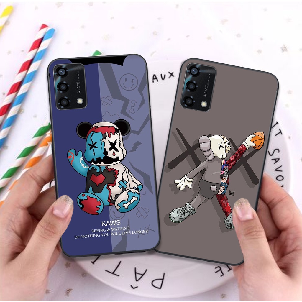 🔥 Ốp Oppo A95 / A74 bộ hình gấu bear brick 3D cá tính siêu đẹp