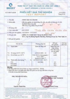 Tinh dầu sả chanh lọ 100ml