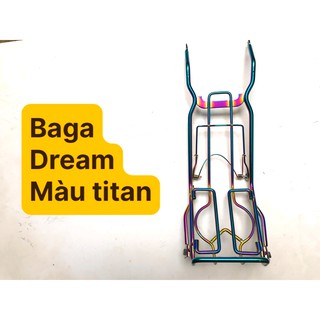 [CÓ VIDEO] Baga Dream Việt 100 cc Dream Thái Dream liên doanh Dream 50 cc (trừ Dream Việt 110 cc ) - INOX MÀU TITAN