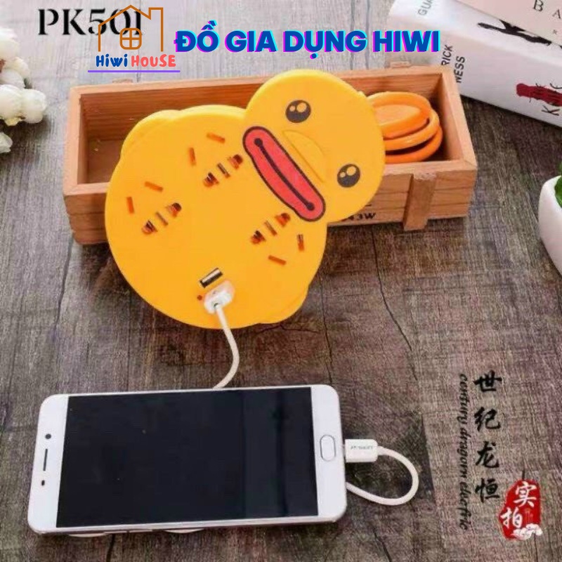 Ổ Cắm Điện - Ổ Điện Đa Năng Thông Minh Có Cổng USB Hình Con Vịt