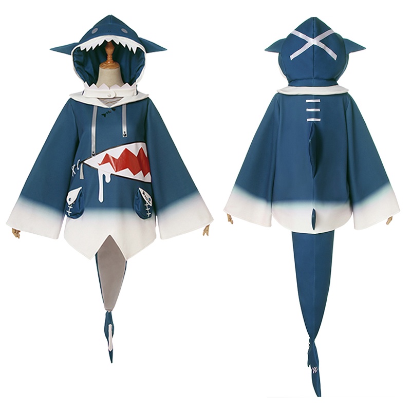 Gawr Gura Cosplay Hóa Trang Nhân Vật Hoạt Hình Anime hololive vtuber Dành Cho Bé Gái