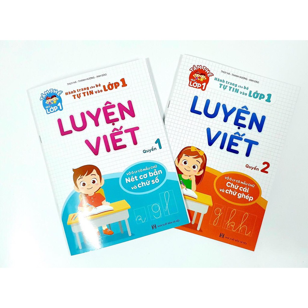 Combo vở - Hành trang cho bé tự tin vào lớp 1 - Luyện Viết (Quyển 1+ 2)