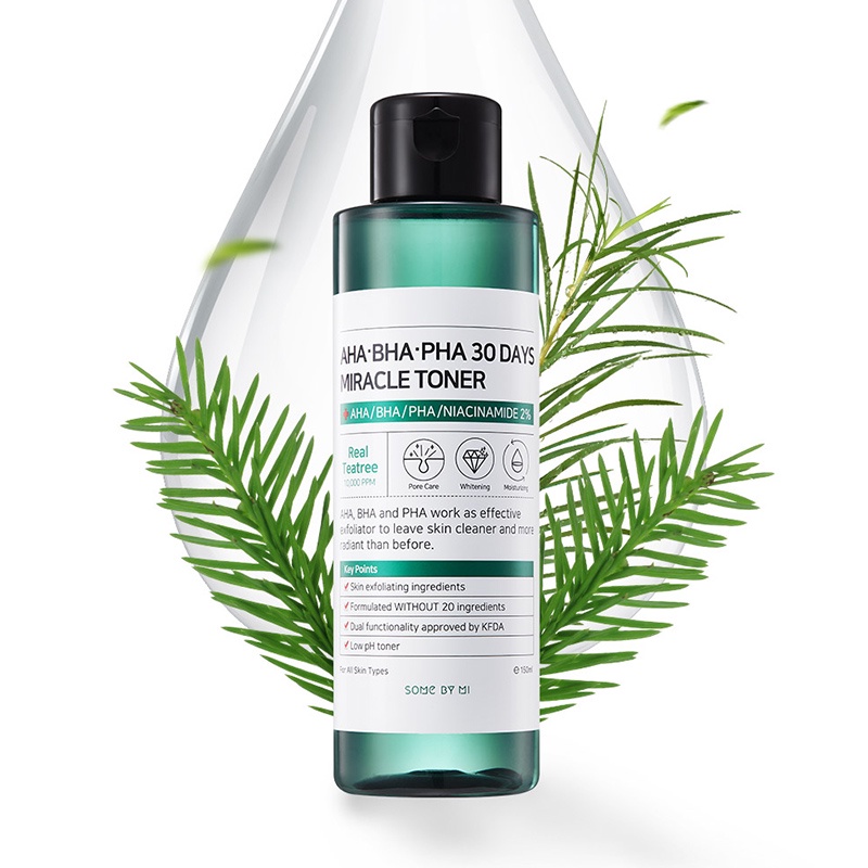 SOMEBYMI 150ml Nước hoa hồng Some By Mi Miracle Toner AHA BHA PHA 30 ngày dưỡng ẩm loại bỏ mụn | BigBuy360 - bigbuy360.vn