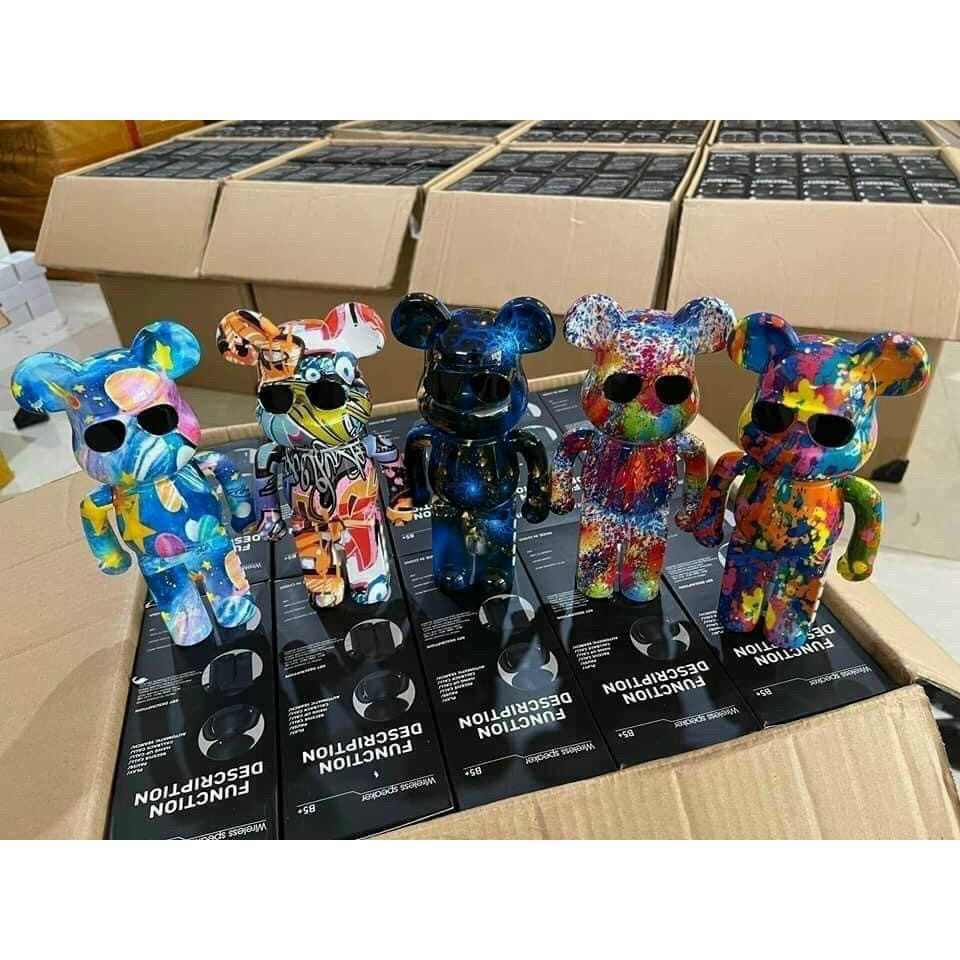 Loa Bluetooth Gấu Bearbrick Nghe Nhạc, Loa Gấu Mini B5 Màu Sắc