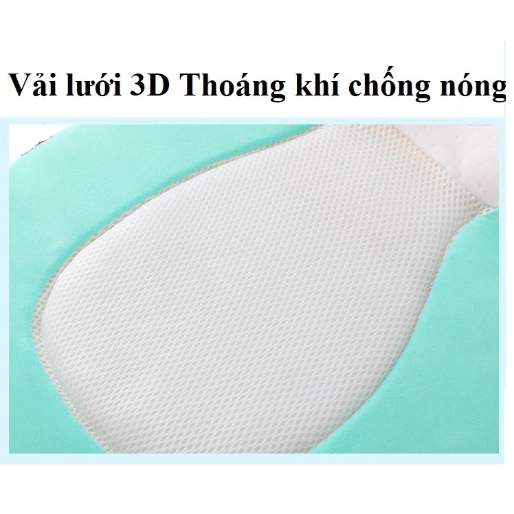 Đệm ngủ đúng tư thế Babylux  - Có gối chống bẹp đầu cao su non