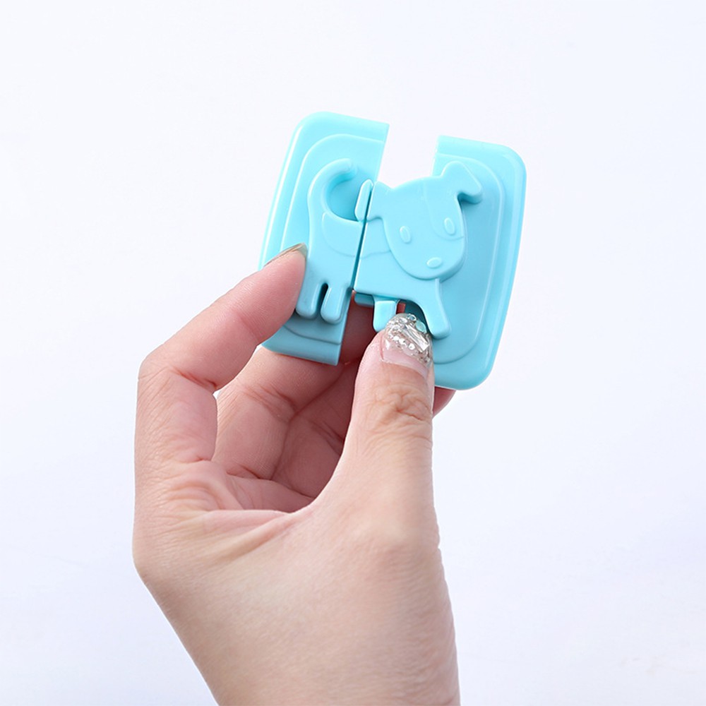 Khóa Cài Tủ Hình Con Cún - Miếng Chặn Cửa Chống Va Đập Cửa Sập, Chặn Gió Kẹp/Kẹt Tay Bé