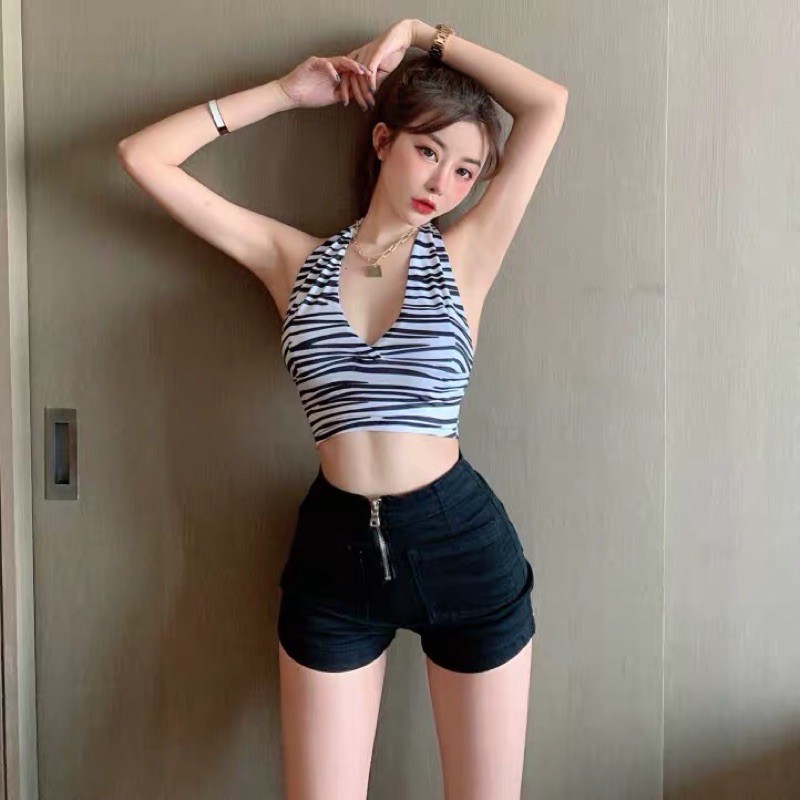 quần short kaki dây kéo