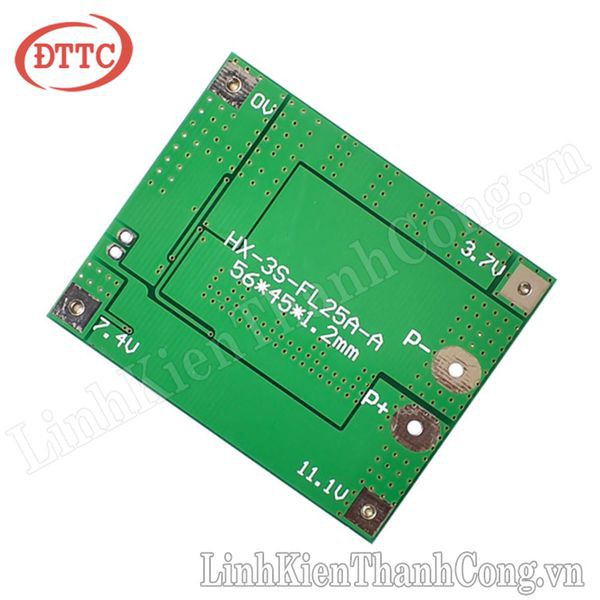 Mạch Bảo Vệ Pin 18650 BMS 3S 15A - Hệ 3 Cell Nối Tiếp