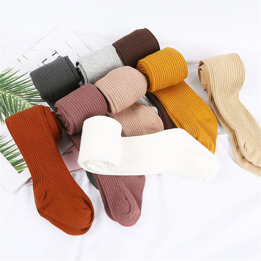 Quần tất cotton màu sắc kẹo ngọt giữ ấm mùa thu đông MIHAN1 cho bé 0-4 tuổi