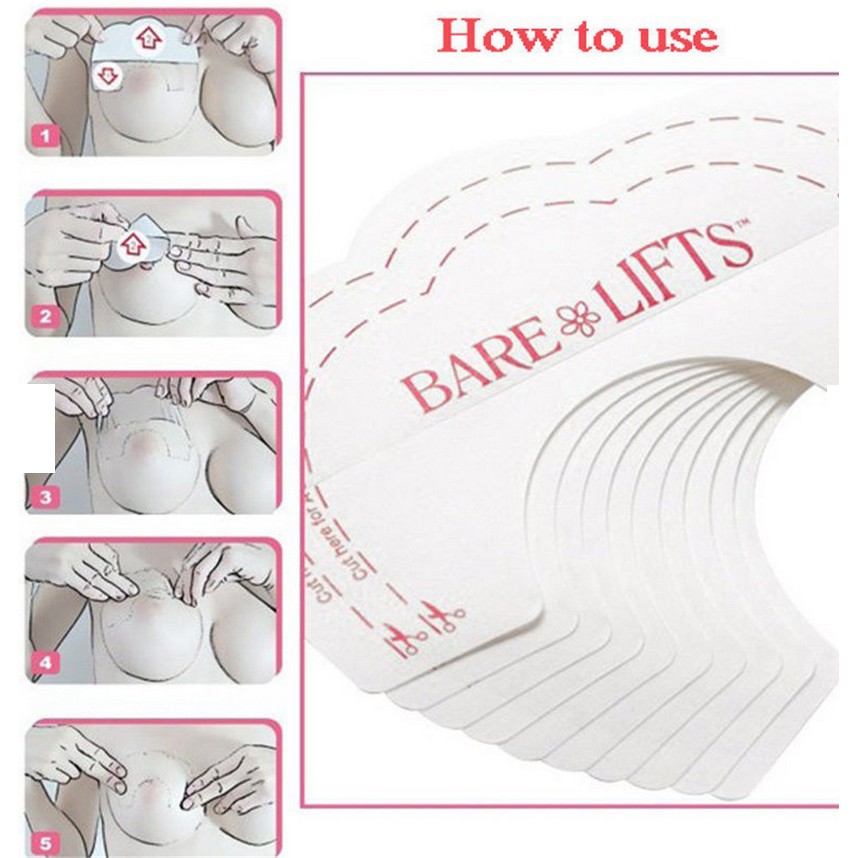 10 Miếng dán nâng ngực BARE LIFTS