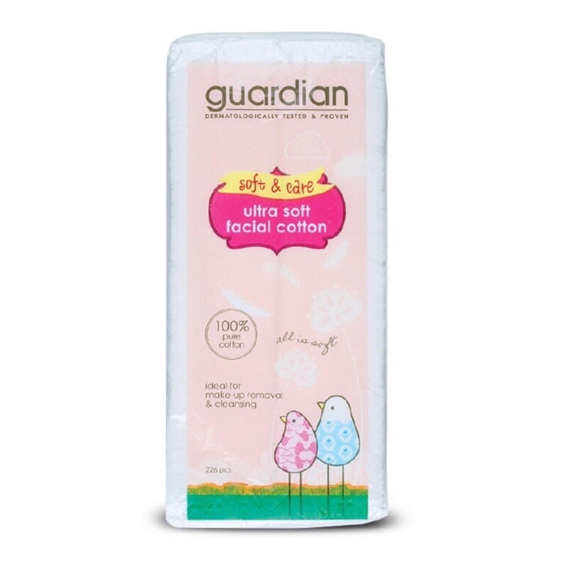 3 Gói Bông Tẩy Trang Guardian Ultra Soft Facial Cotton 260 Miếng