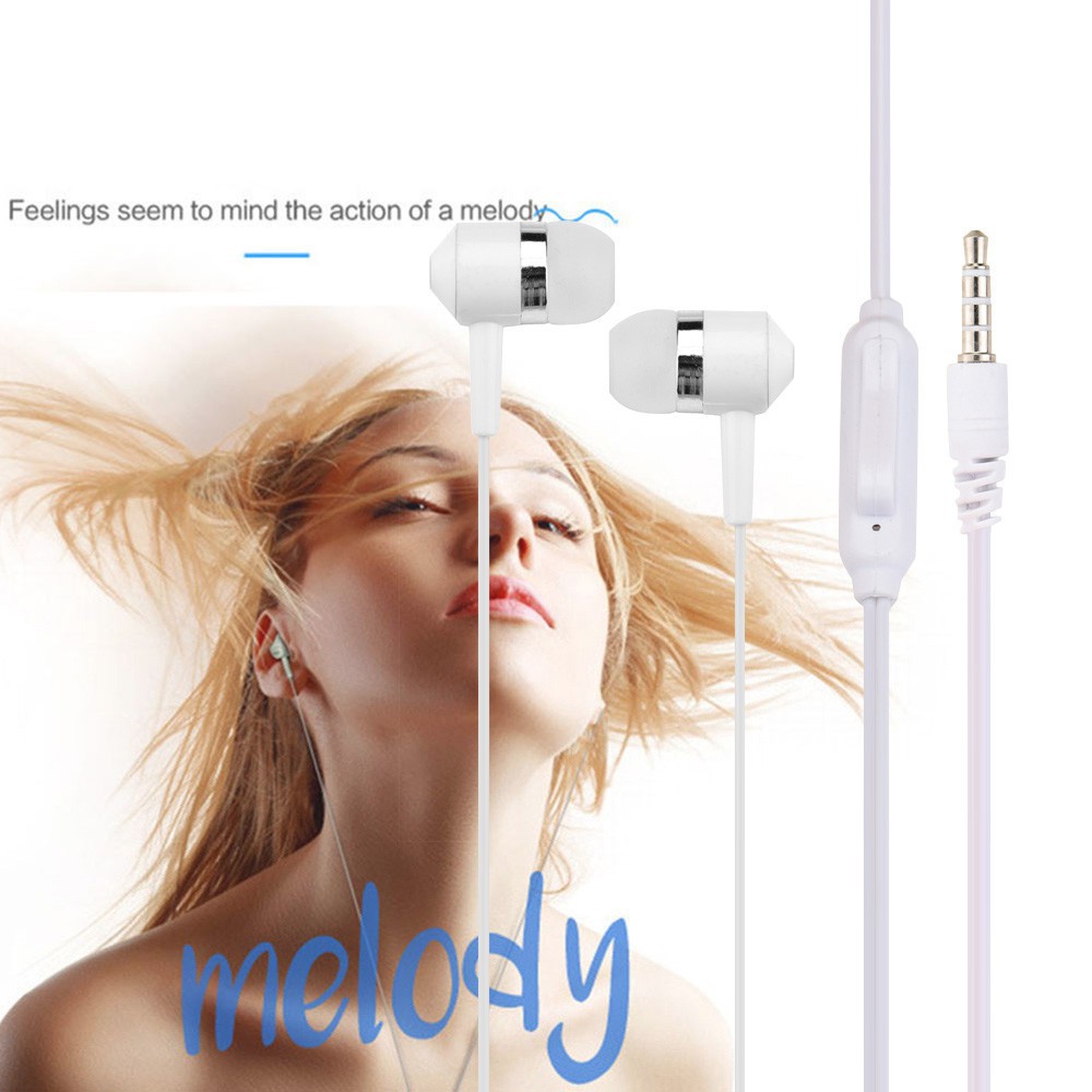 Tai nghe nhét tai không dây cổng 3.5mm âm thanh Super Bass Stereo | BigBuy360 - bigbuy360.vn
