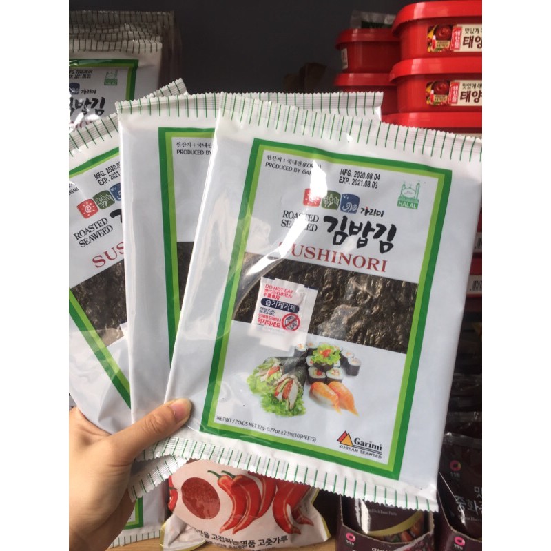 Gói 10 lá kim cuộn cơm hàn quốc