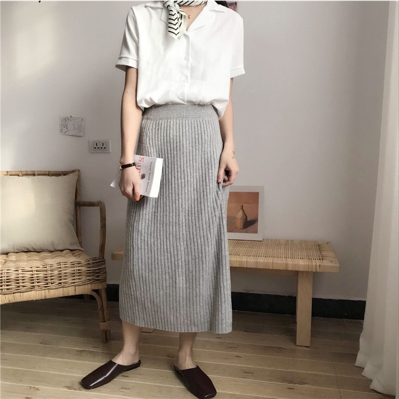 [Hàng Quảng Châu]SP262 Áo sơ mi cổ bẻ cộc tay basic