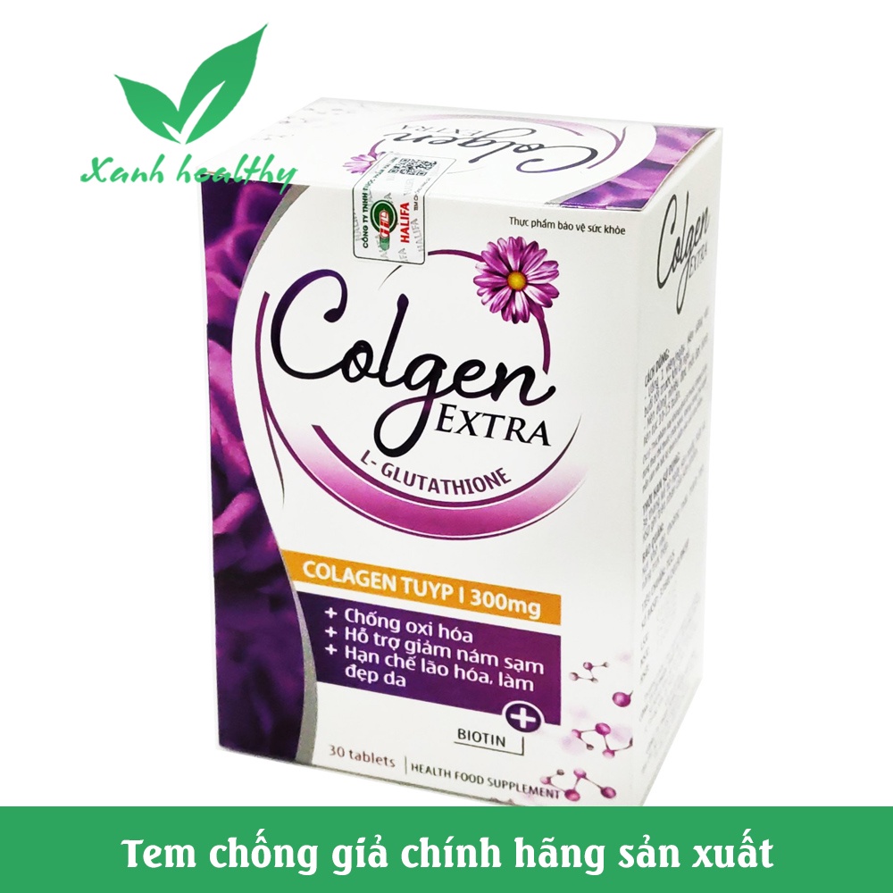 Viên uống sáng da COLGEN EXTRA CHÍNH HÃNG - trắng da giảm nám, sạm da, khô da, giúp da mịn màng, cằng tràn sức sống