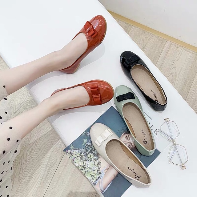 Giày bệt nơ da bóng 160k | BigBuy360 - bigbuy360.vn