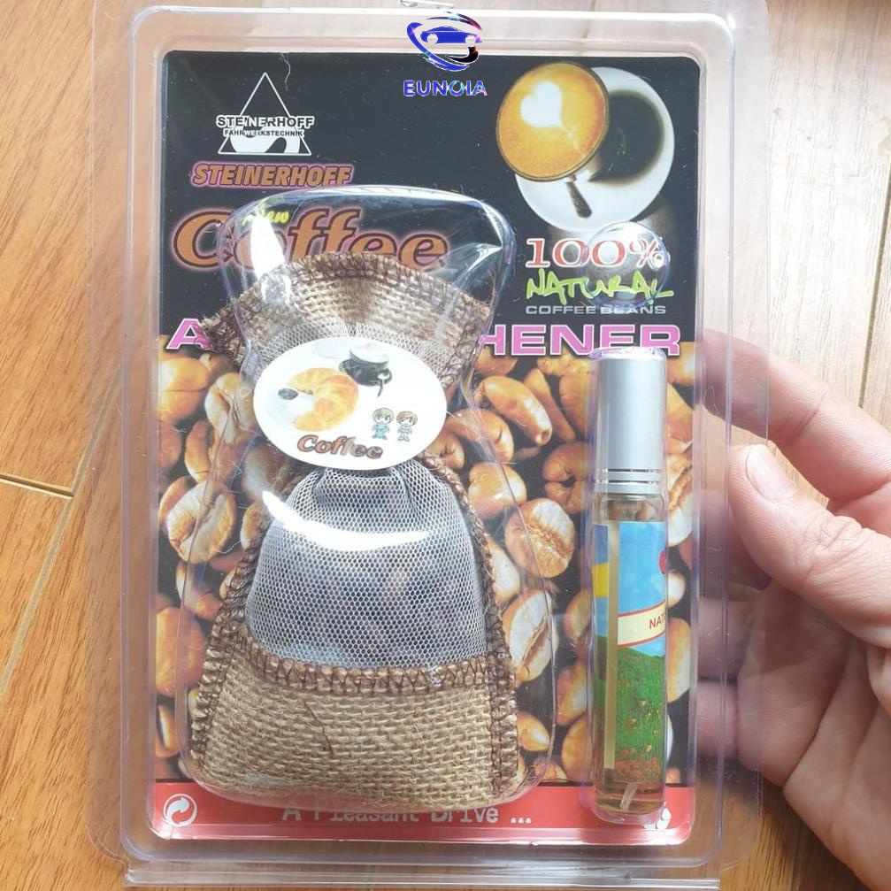 Túi Cafe Khử Mùi Ô Tô, khử mùi tủ quần áo. Túi cafe treo xe ô tô tặng kèm tinh dầu.