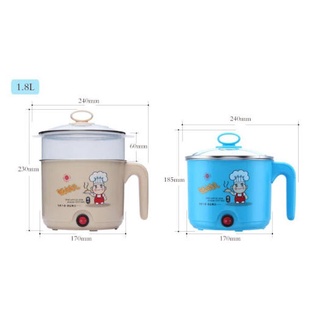 CA NẤU MÌ SIÊU TỐC SIZE 18CM LOẠI CÓ LỒNG HẤP
