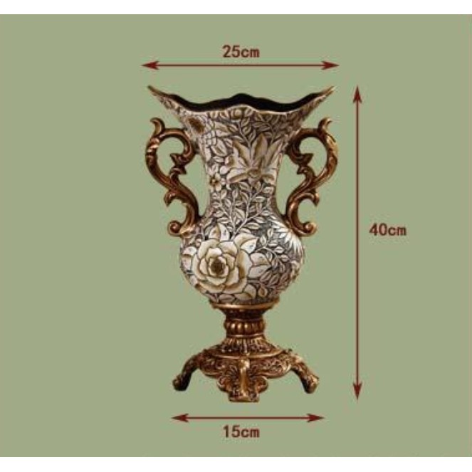Bình hoa họa tiết vẽ hoa tinh tế mang phong cách tân cổ điển BH21