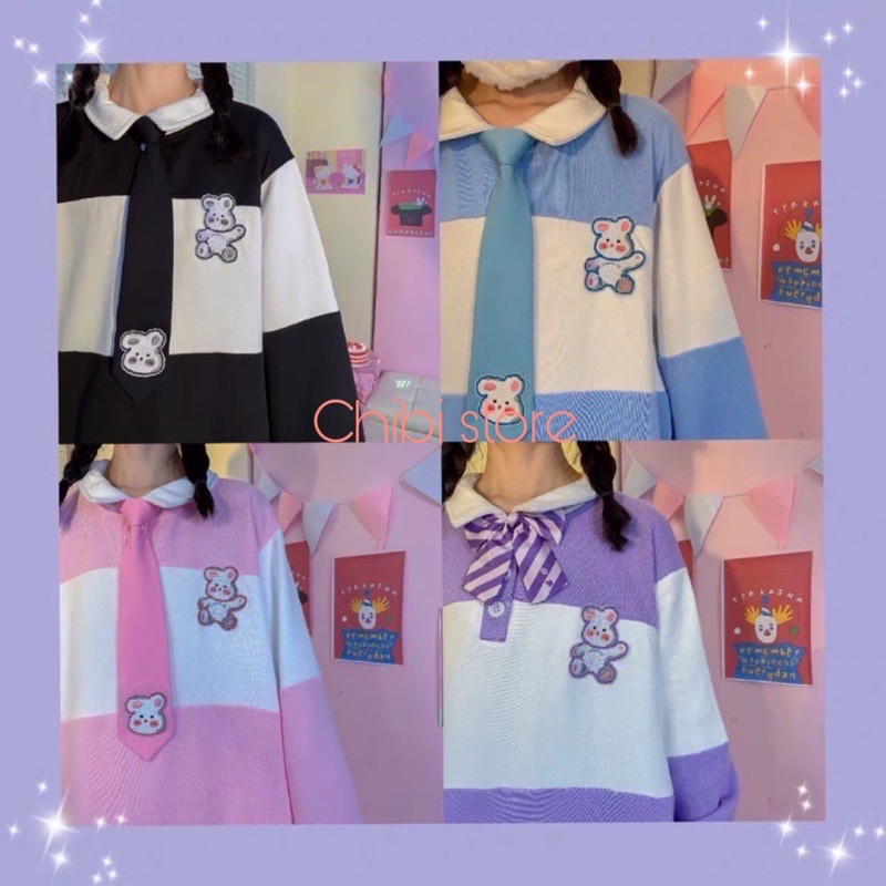 🔥FREESHIP🔥áo POLO ngộ nghĩnh + cà vạt