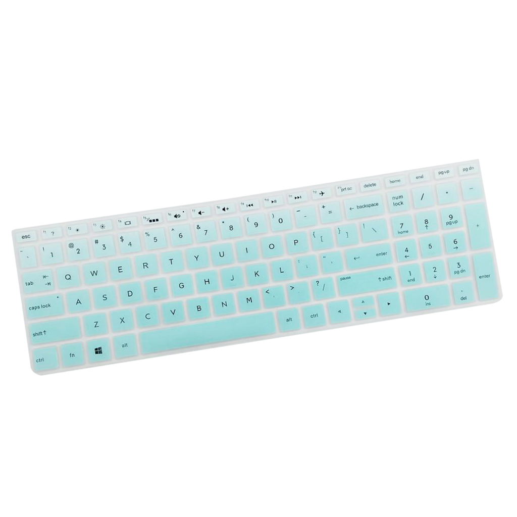 Soft Laptop Keyboard Skin Protector Cover For HP 15.6 inch BF Blue