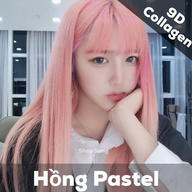 Nhuộm Hồng Pastel 9D Collagen +Trợ Nhuộm