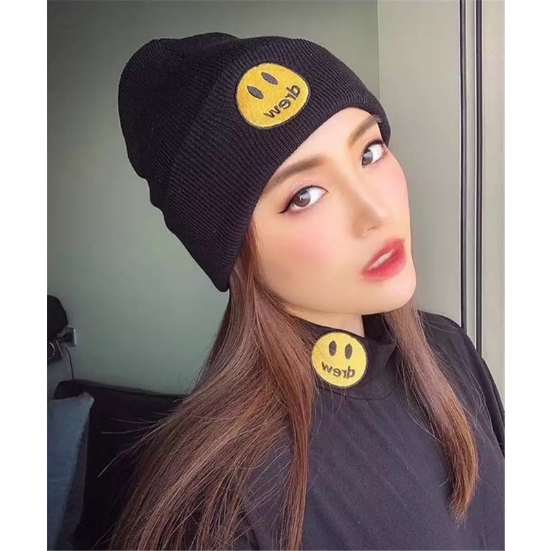 Mũ len mặt cười Drew nón trùm đầu phong cách thời trang ullzang giá rẻ - L03