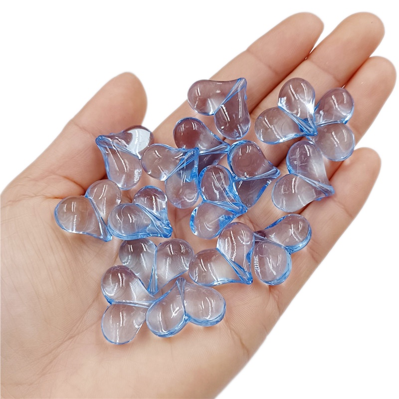 Set 10 Hạt Xỏ Lỗ 17mm * 22mm Hình Trái Tim Nhiều Màu Sắc Dùng Để Làm Trang Sức Thủ Công