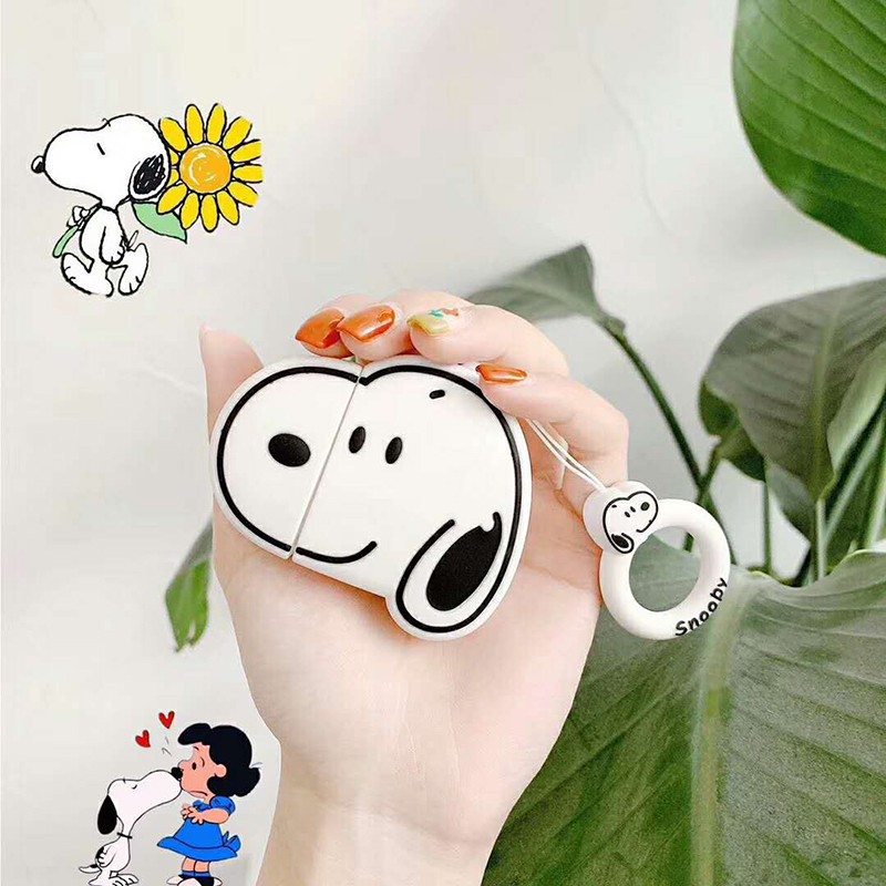 Snoopy/Charlie silicone case Apple Airpods 1 2 soft protection cover