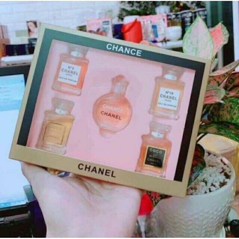 Bộ 5 Chai Nước Hoa Chanel Đa Dạng 5 Hương Thơm Khác Nhau Dạng Chấm | BigBuy360 - bigbuy360.vn