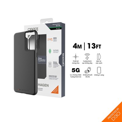 Ốp lưng chống sốc Gear4 D3O Copenhagen 4m cho Samsung Galaxy S21 series