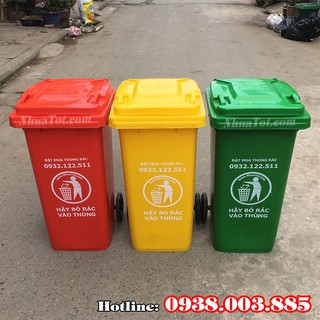 Thùng Rác 120 Lít - Nhựa Tốt - Bảo Hành 1 Đổi 1 trong 2 Năm