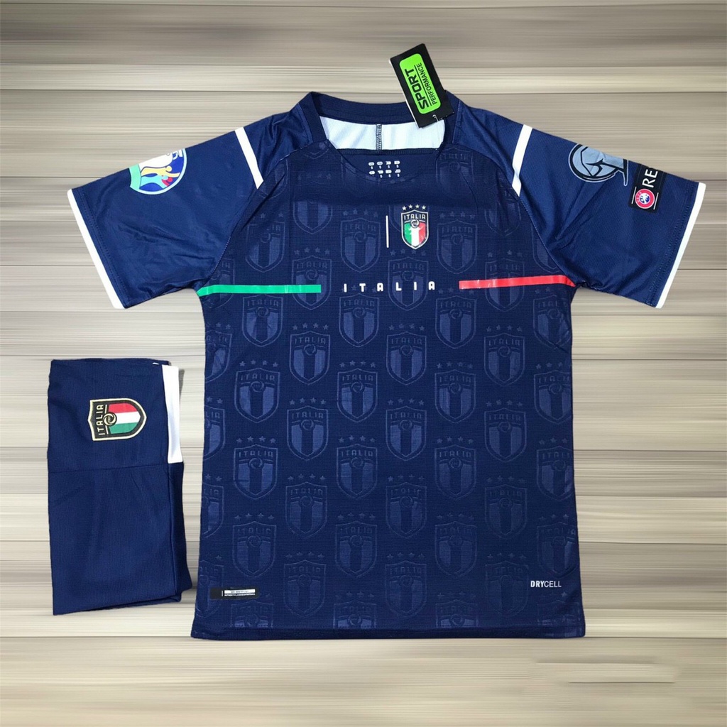 Áo quần Bóng Đá Đội Tuyển Italia- Vải Thái Cao Cấp - Co Giãn 4 Chiều