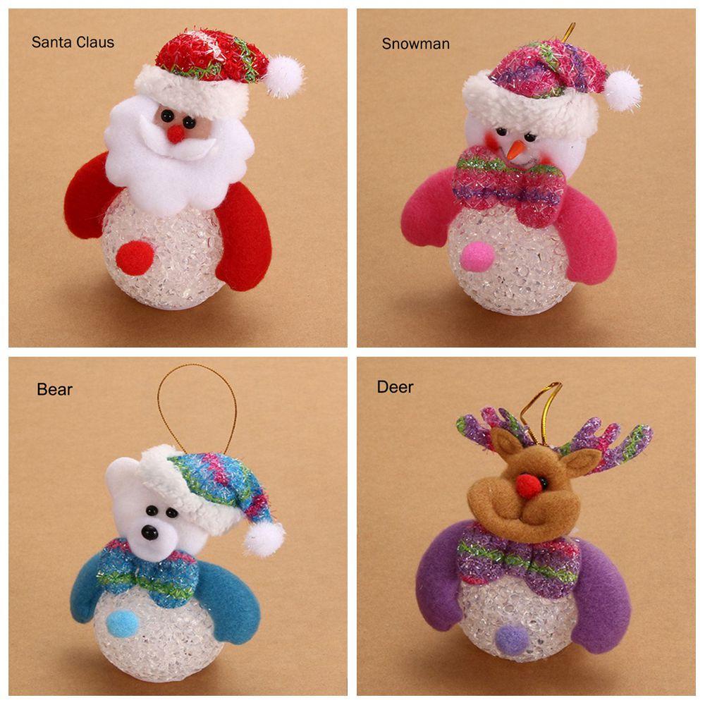 Phụ Kiện Trang Trí Cây Thông Giáng Sinh Hình Ông Già Noel / Người Tuyết Dễ Thương