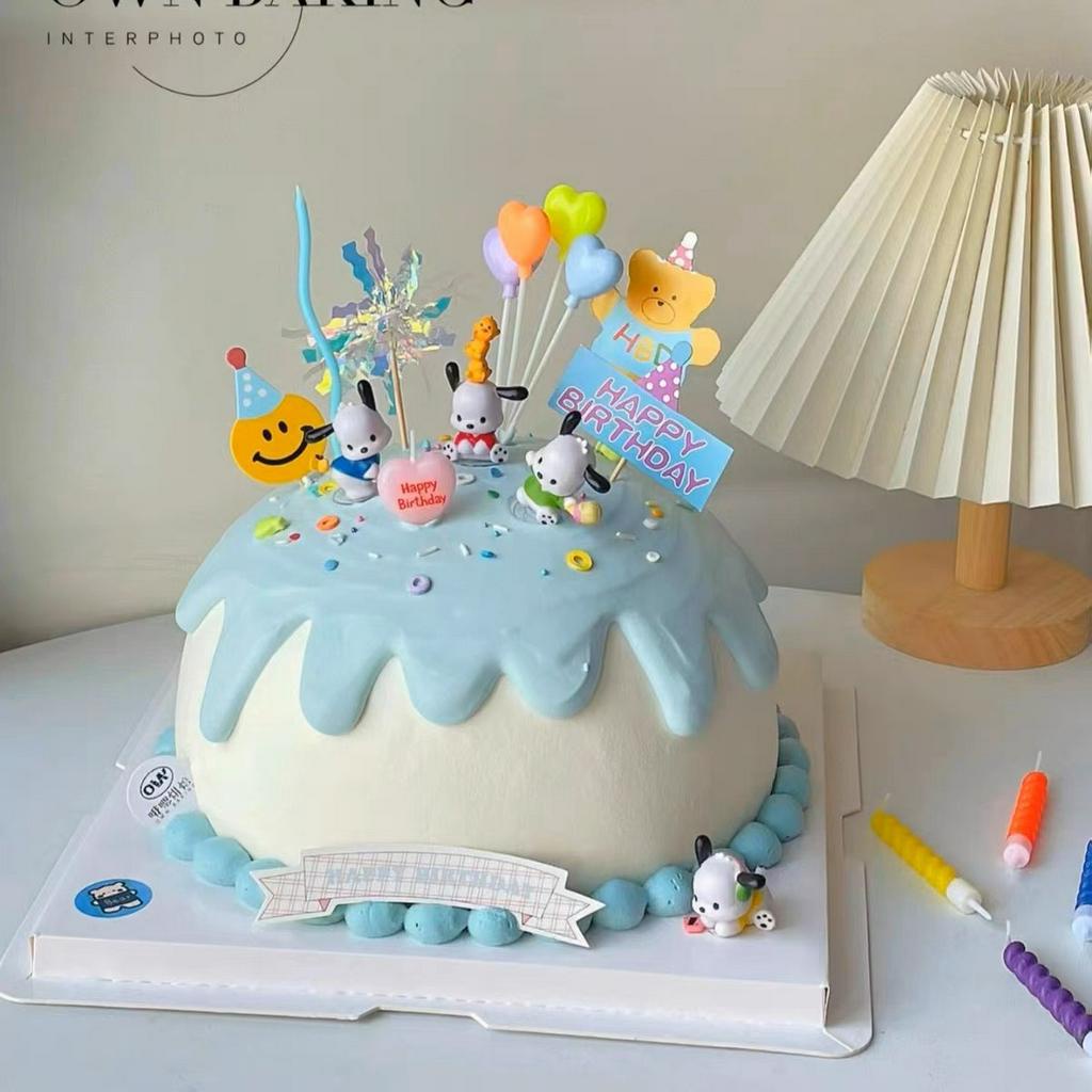 Tượng 5 Chó Pacha Nhựa Đẹp-Q4698