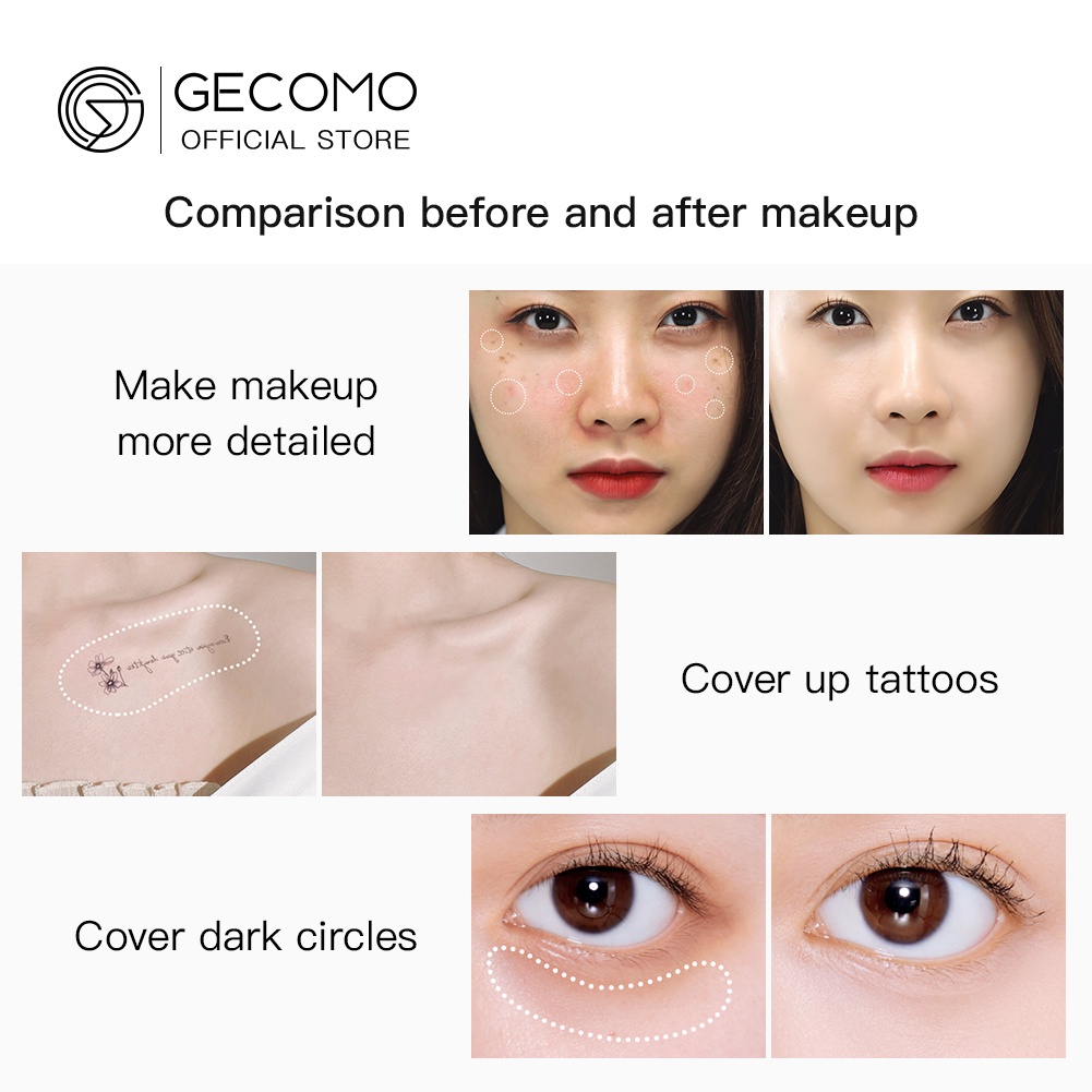 Bút Che Khuyết Điểm GECOMO Che Phủ Toàn Diện Chống Thấm Nước