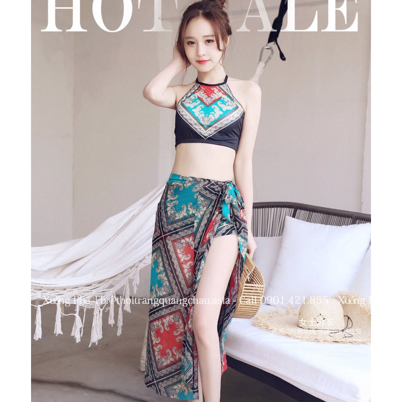 [Hàng Nhập] Set Bikini +Váy choàng #668030 Style HÀN QUỐC