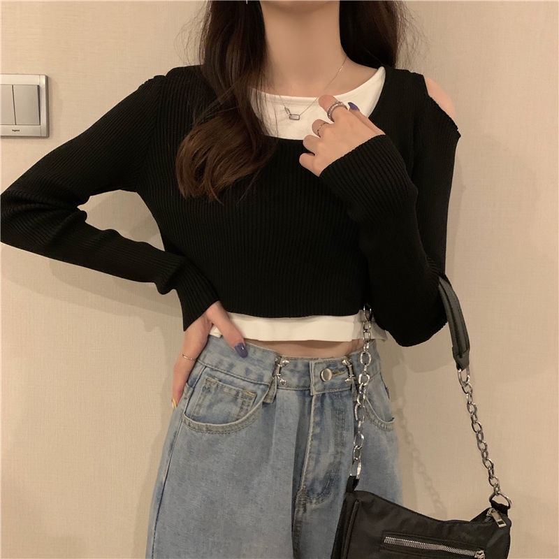 Áo Len Nữ Dài Tay Cổ Tròn Thời Trang Hàn Mới