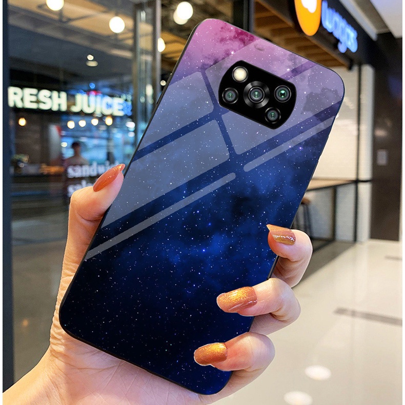 Ốp Lưng XIAOMI POCO X3 NFC, X3 NFC PRO Ốp kính bóng cao cấp Phi Hành Gia